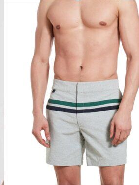 Katama New York Kristian Brushed Chrome Swim Shorts L